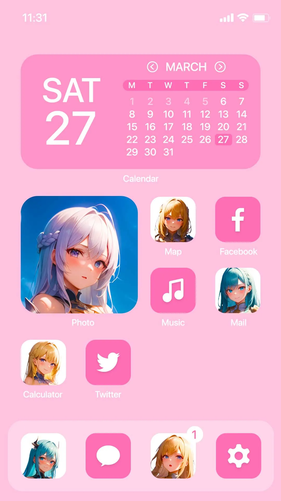 Wow Anime Angel Icon Pack | Indus Appstore | Screenshot