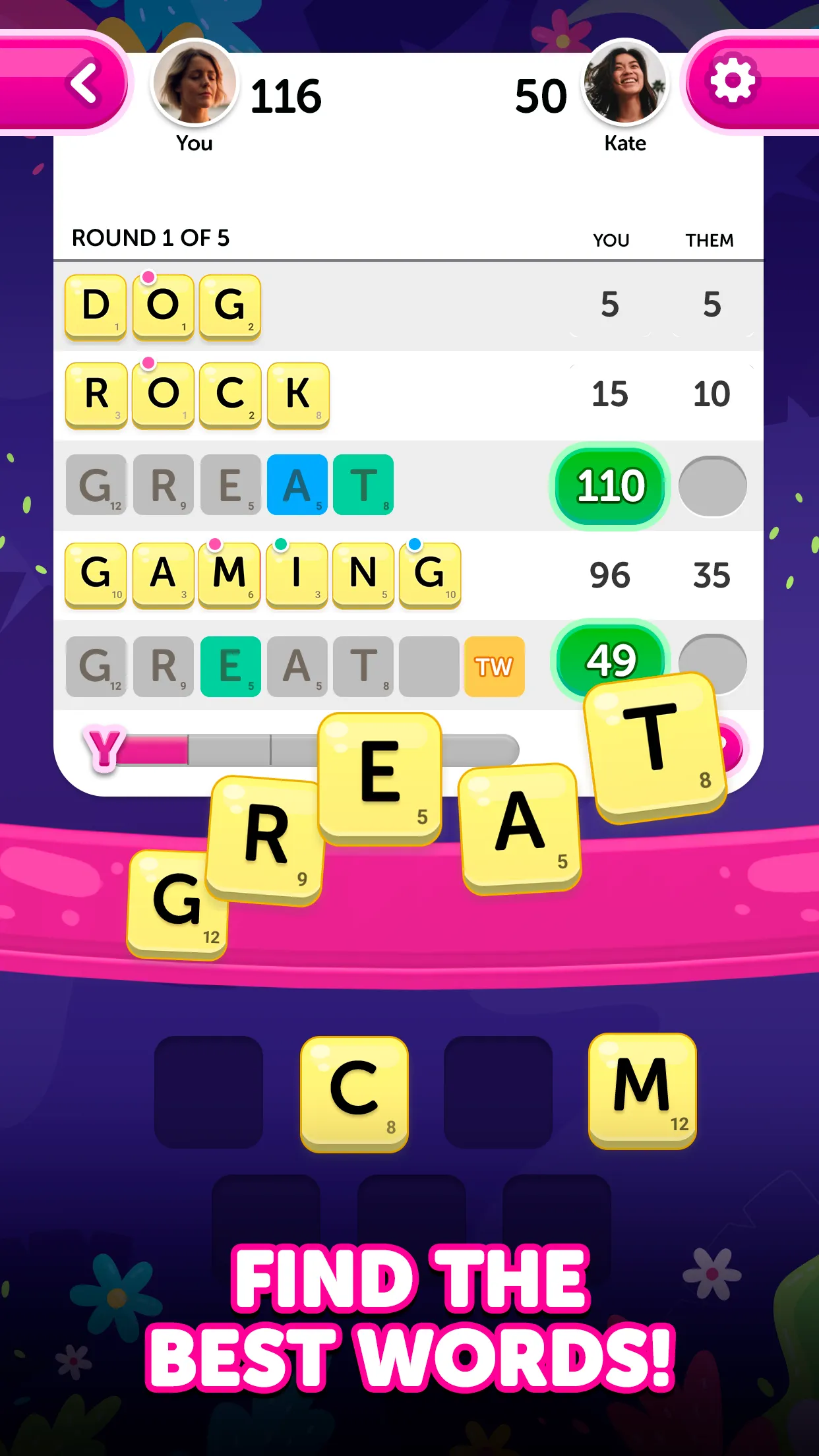 Dice Words - Fun Word Game | Indus Appstore | Screenshot