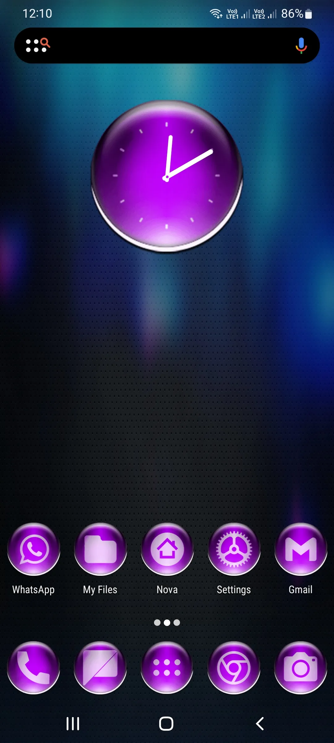 Purple Pixl Glass Icon Pack | Indus Appstore | Screenshot