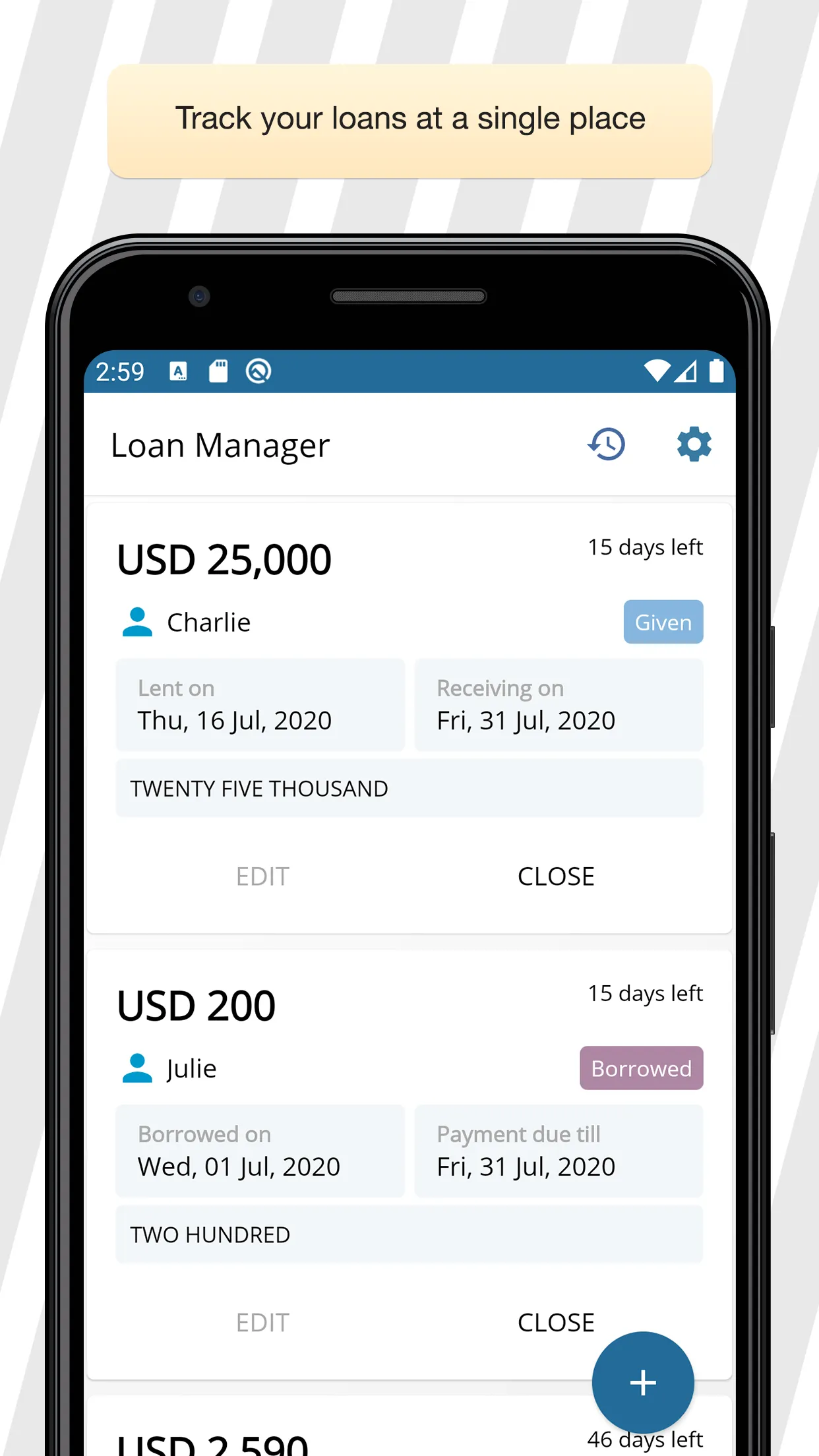 Loan Manager | Indus Appstore | Screenshot