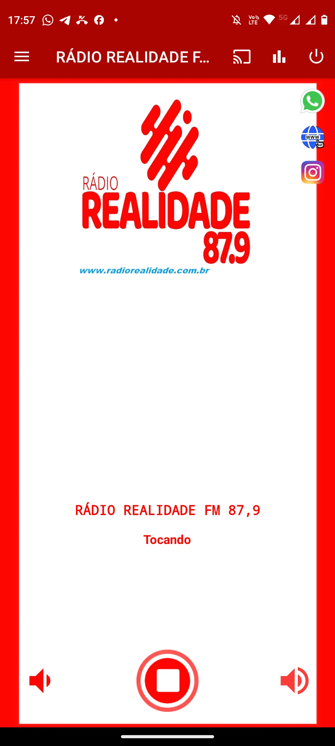 Rádio Realidade FM 87,9 | Indus Appstore | Screenshot