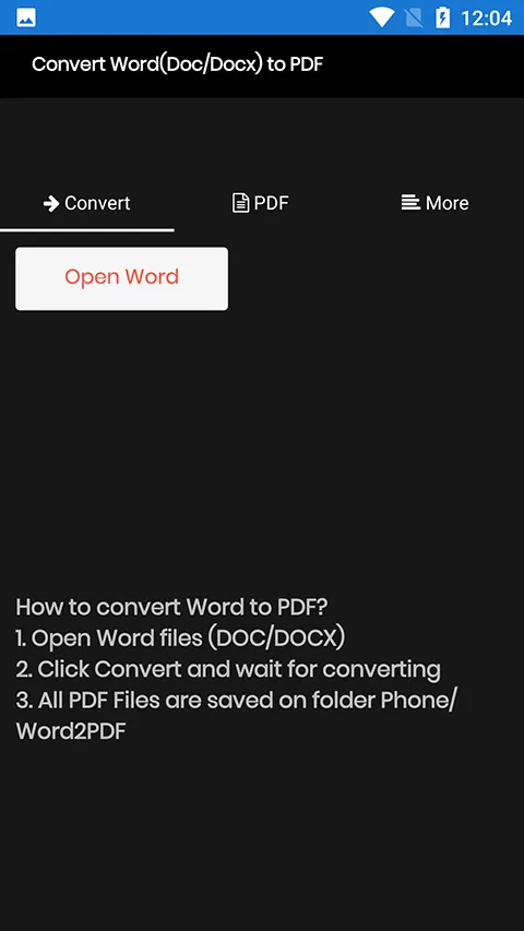 Word to PDF Converter | Indus Appstore | Screenshot