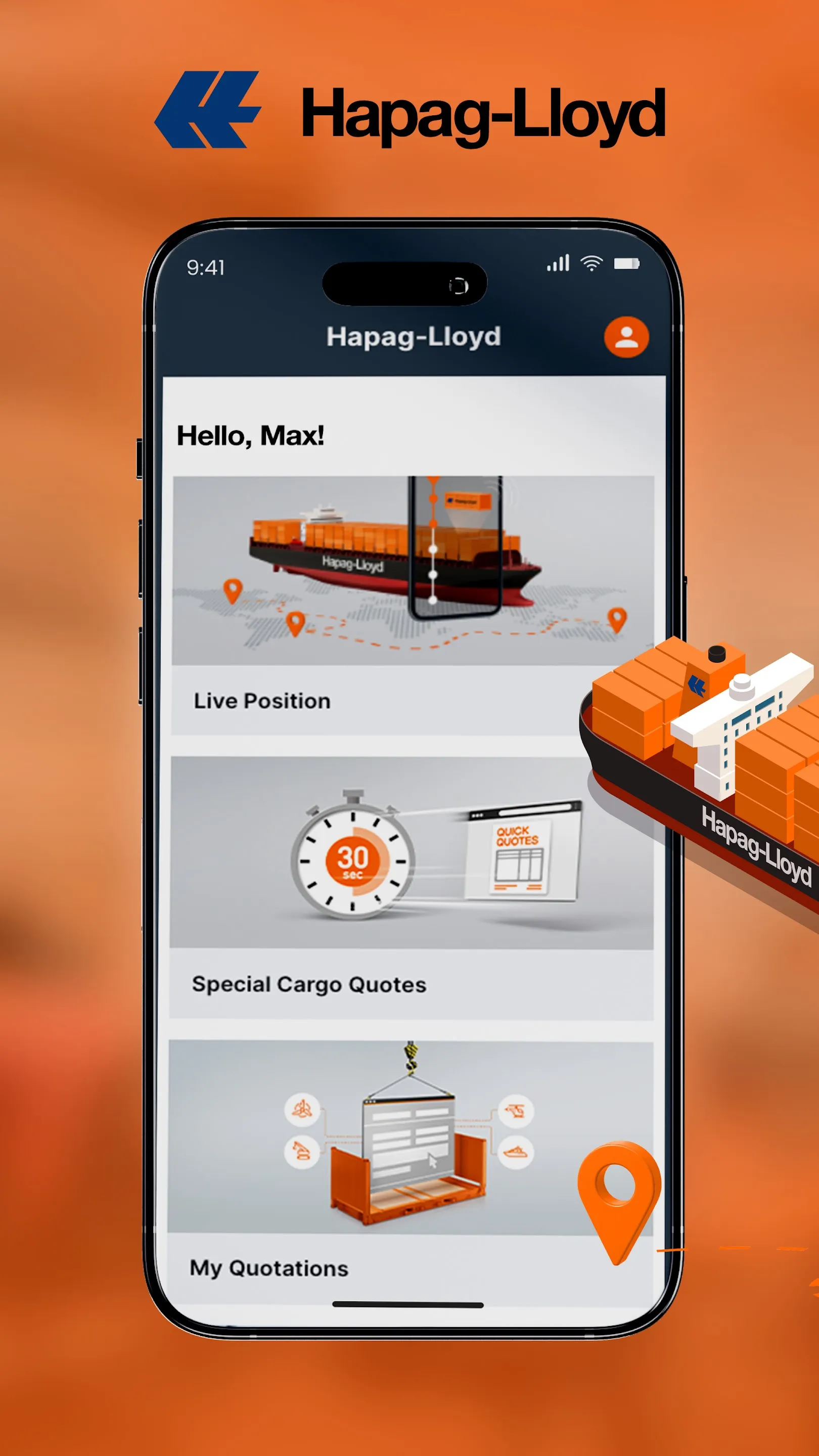 Hapag-Lloyd Mobile App | Indus Appstore | Screenshot