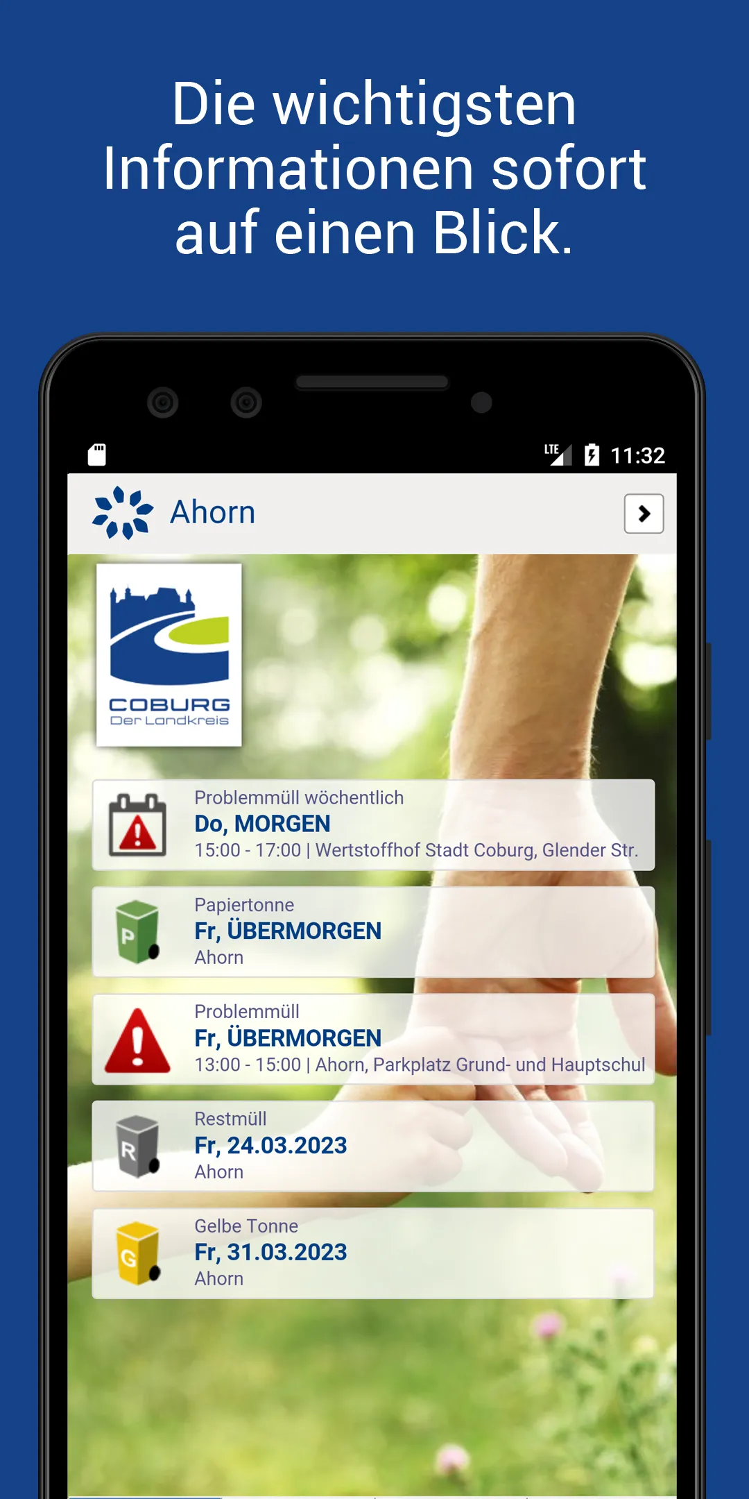 Landkreis Coburg Abfall-App | Indus Appstore | Screenshot