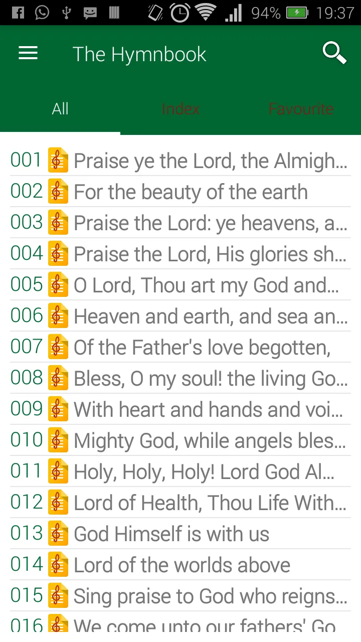 The Hymnbook | Indus Appstore | Screenshot