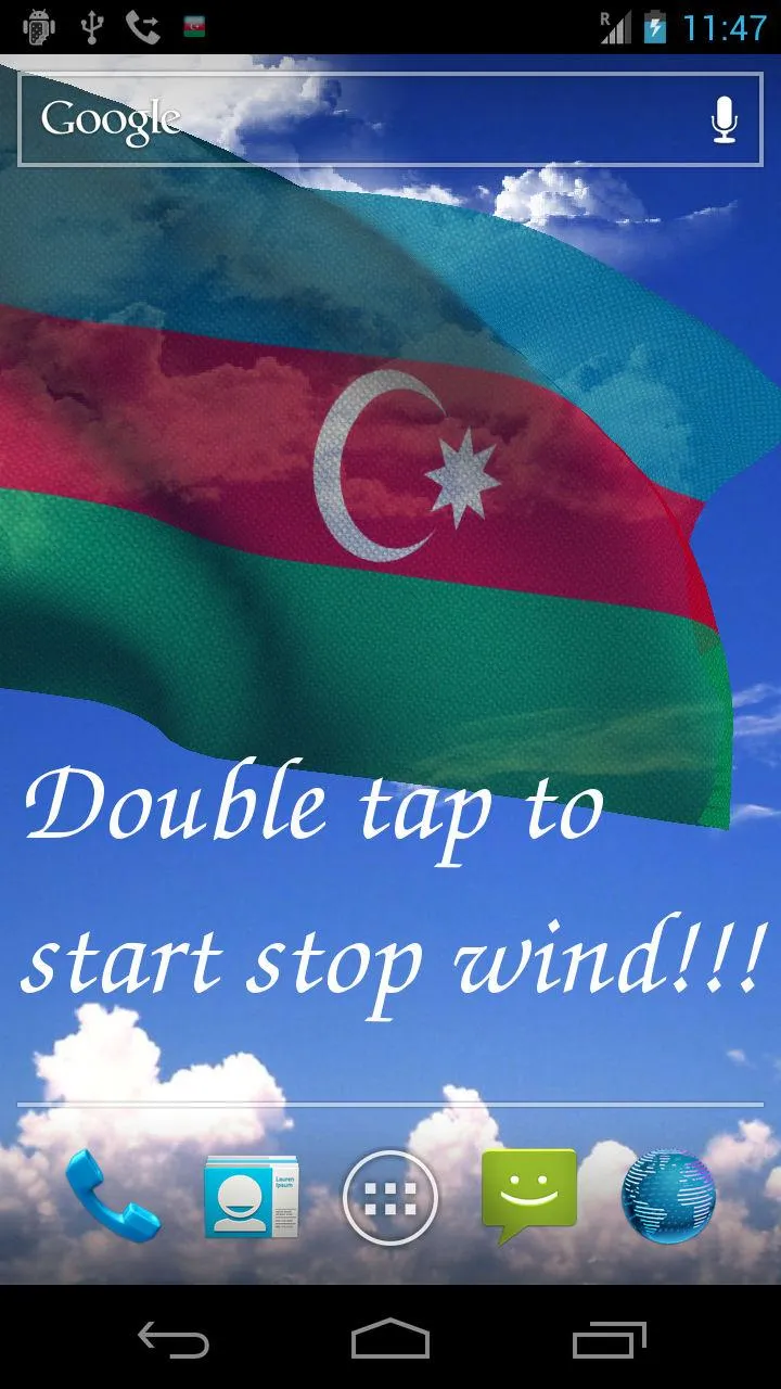 Azerbaijan Flag Live Wallpaper | Indus Appstore | Screenshot