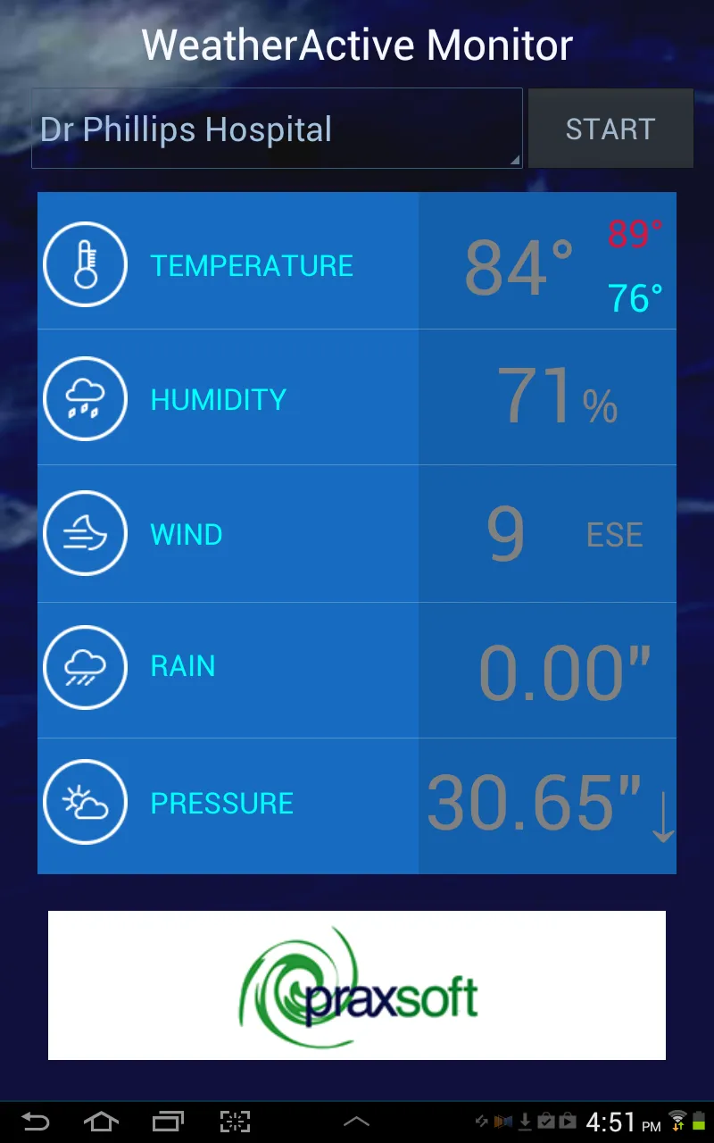 WeatherActive Monitor | Indus Appstore | Screenshot