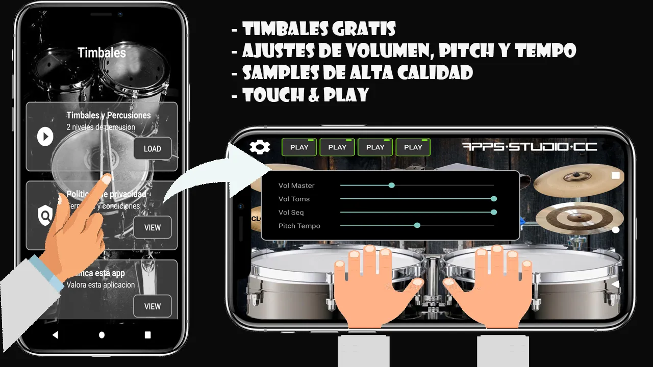 Timbales Para Tocar Cumbia | Indus Appstore | Screenshot