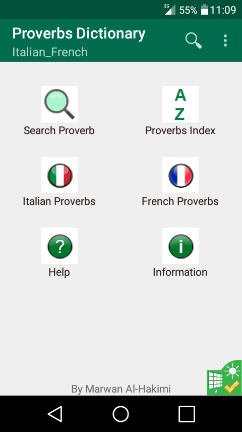 Italian French Proverbs Dict. | Indus Appstore | Screenshot