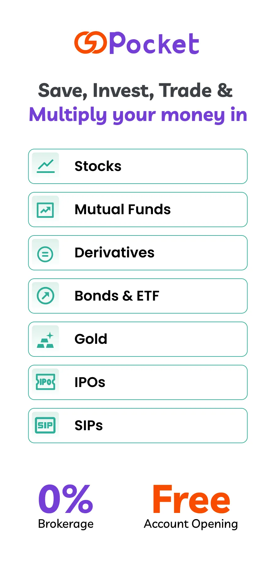 GoPocket: Stocks, FnO, MF, IPO | Indus Appstore | Screenshot