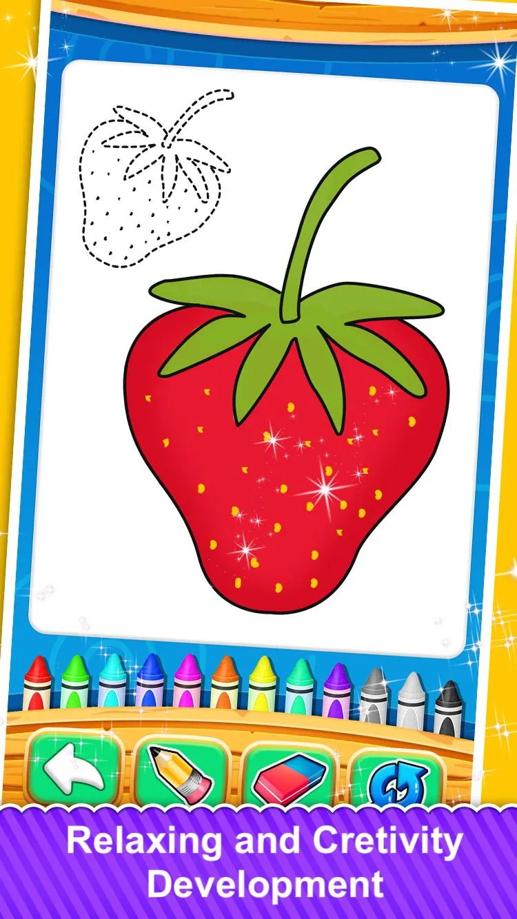 Fruits and Vegetable Coloring | Indus Appstore | Screenshot