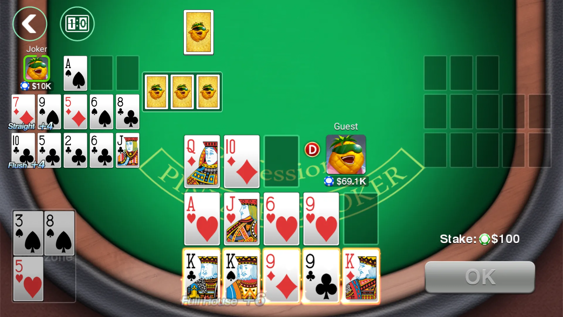 DH Pineapple Poker OFC | Indus Appstore | Screenshot