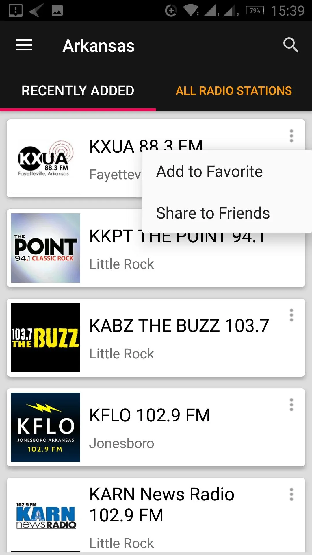 Arkansas Radio Stations - USA | Indus Appstore | Screenshot