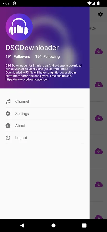 DSG Downloader for Smule | Indus Appstore | Screenshot