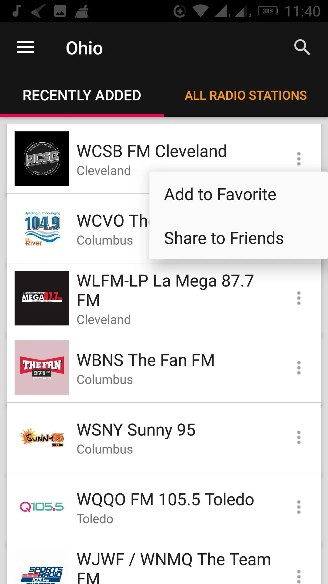 Ohio Radio Stations - USA | Indus Appstore | Screenshot