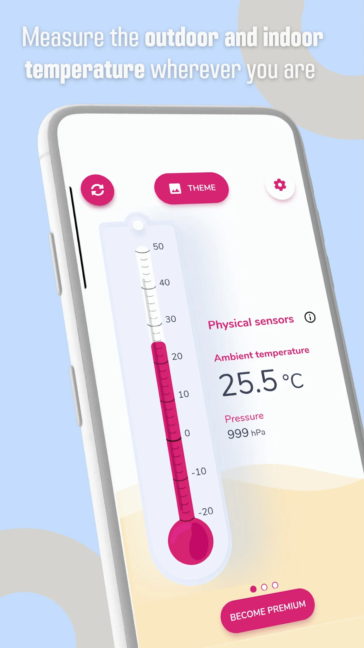 Indoor/Outdoor Thermometer | Indus Appstore | Screenshot