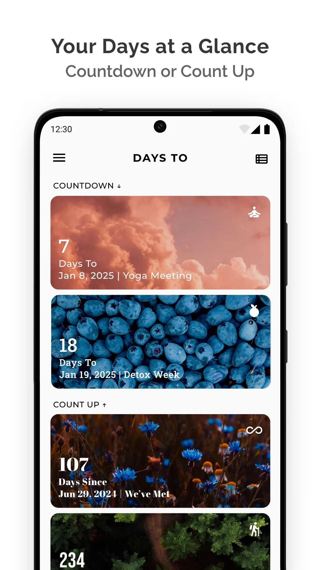 Days To | Countdown | Indus Appstore | Screenshot