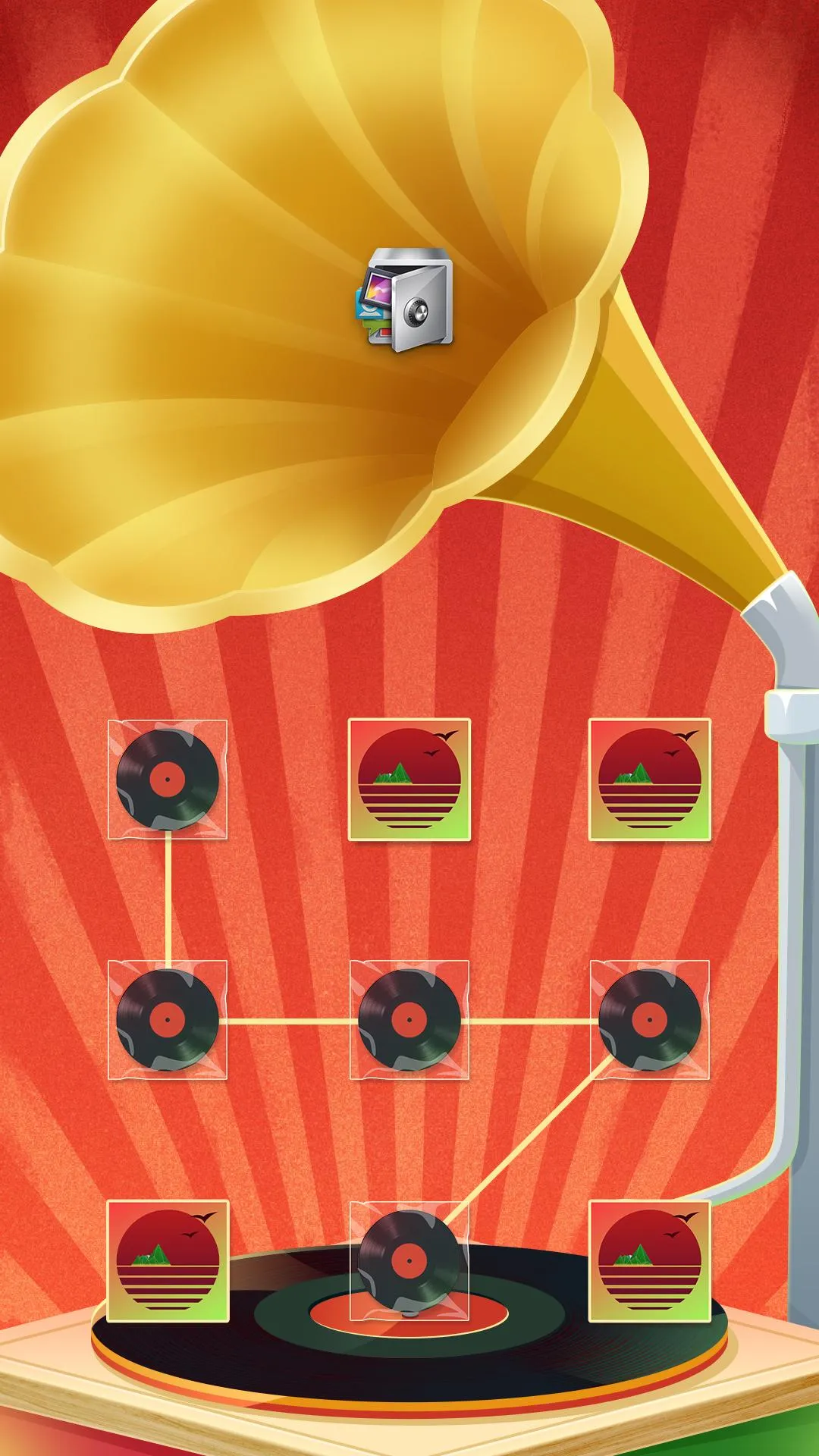 AppLock Theme Gramophone | Indus Appstore | Screenshot