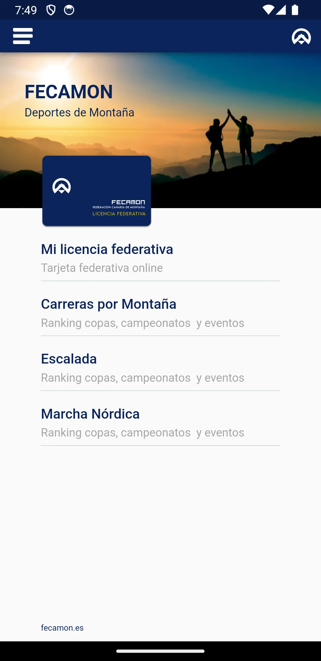 Deportes de Montaña | Indus Appstore | Screenshot