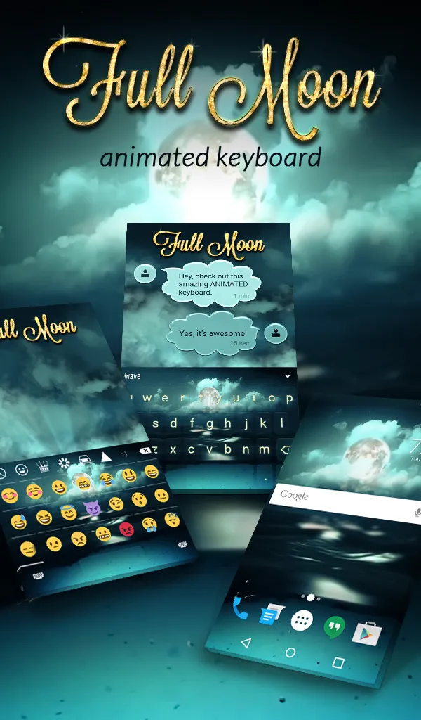 Full Moon Keyboard & Wallpaper | Indus Appstore | Screenshot