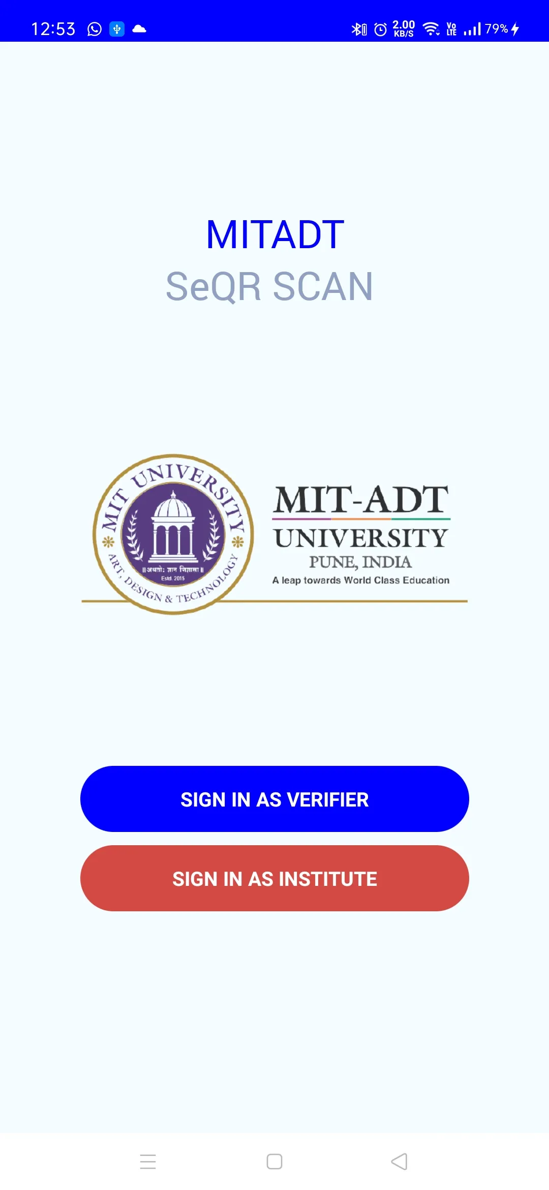 MITADT SeQR Scan | Indus Appstore | Screenshot