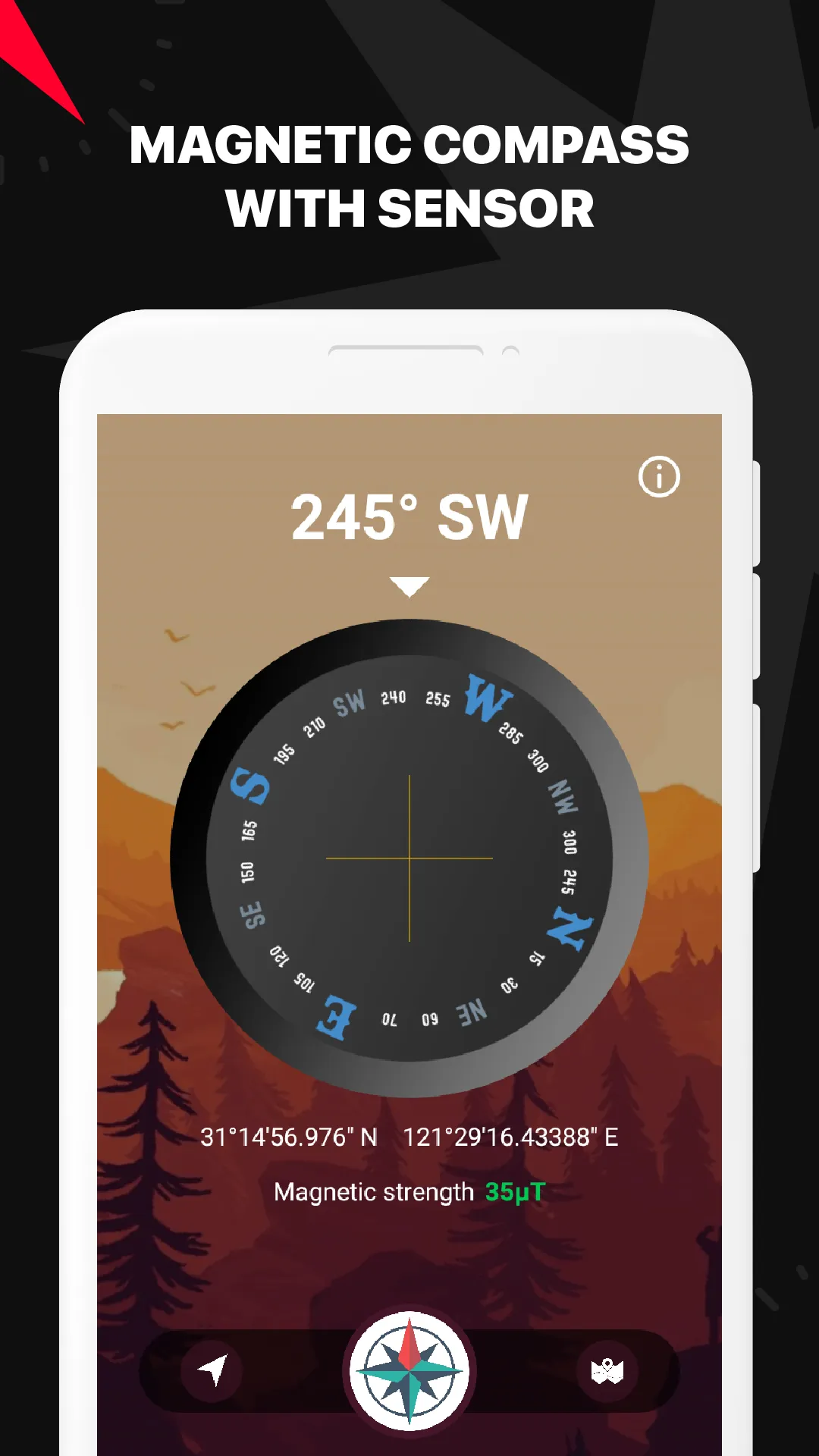 Compass - Directional Compass | Indus Appstore | Screenshot