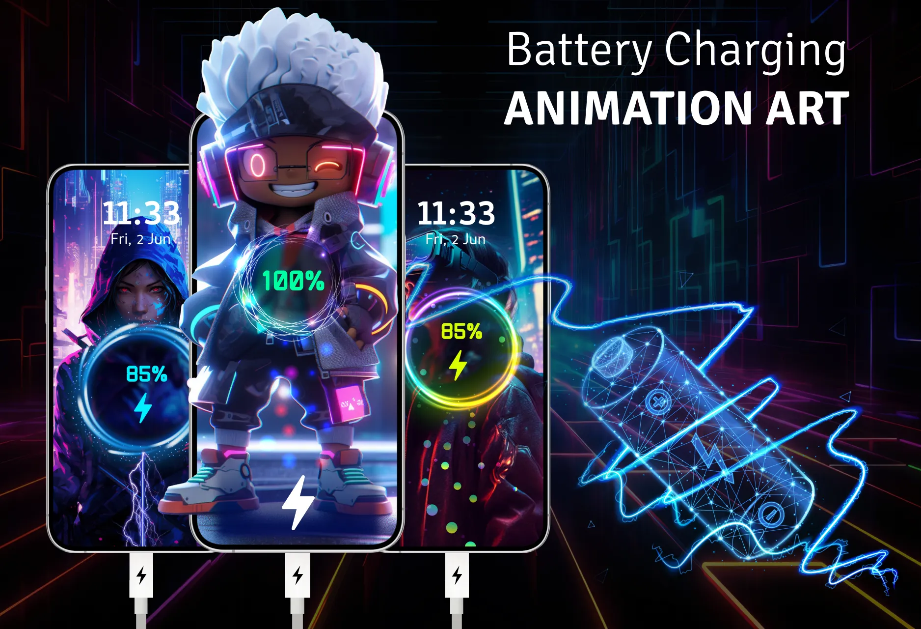 Battery Charger Animation App | Indus Appstore | Screenshot