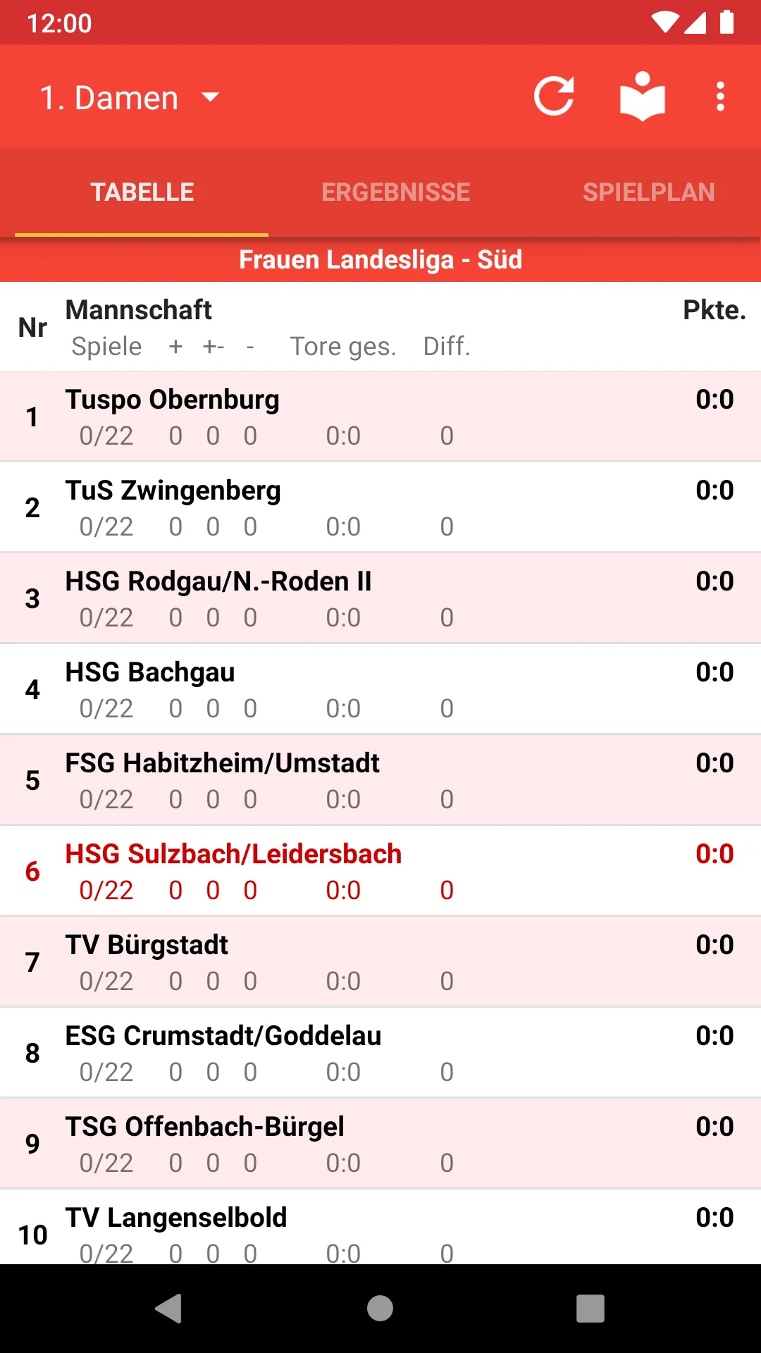 HSG Sulzbach/Leidersbach | Indus Appstore | Screenshot