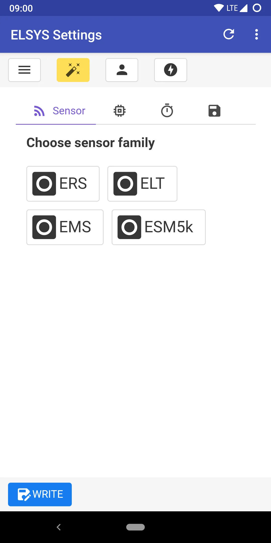 Sensor settings | Indus Appstore | Screenshot