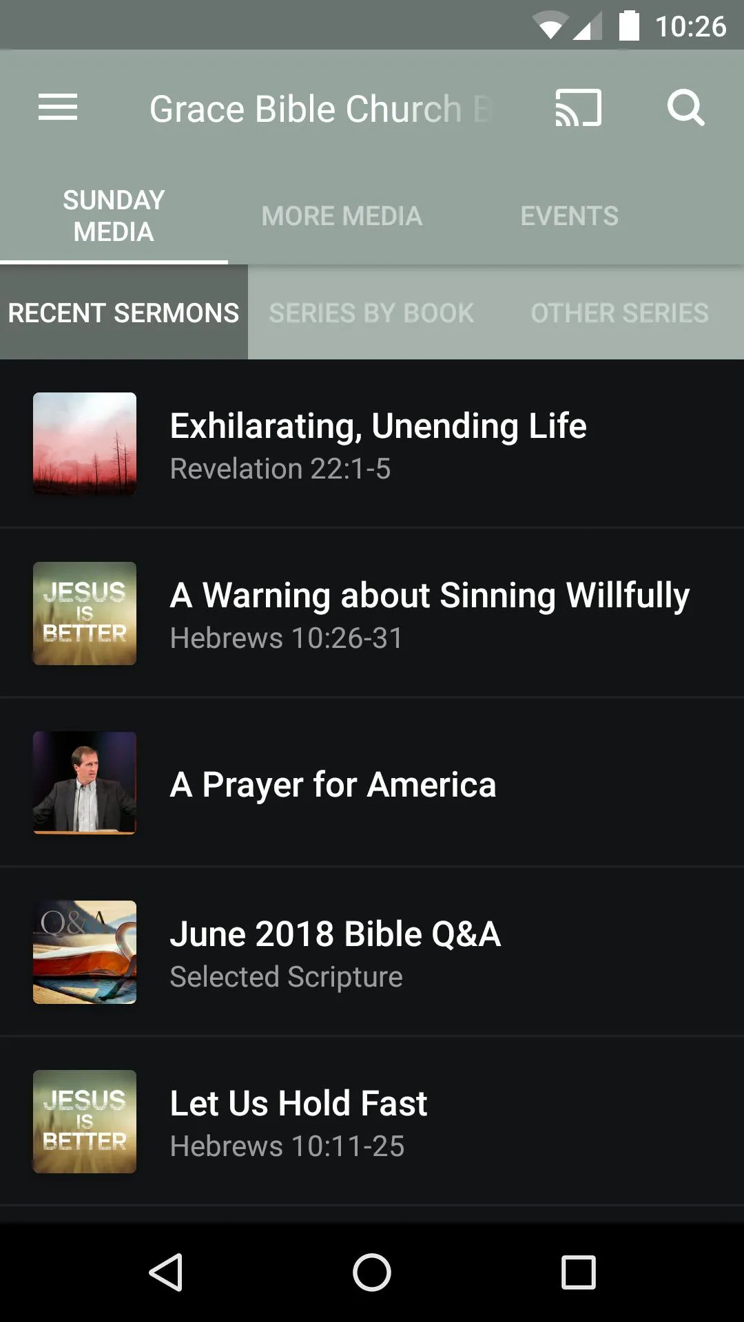 Grace Bible Church Bozeman | Indus Appstore | Screenshot