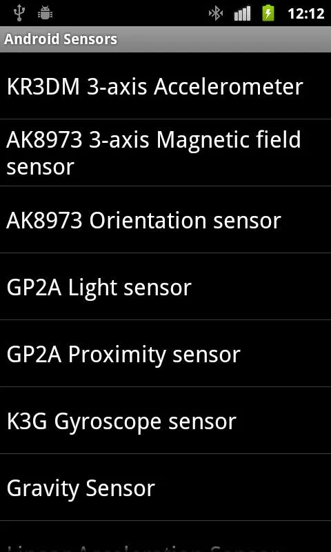 Sensors of Android | Indus Appstore | Screenshot