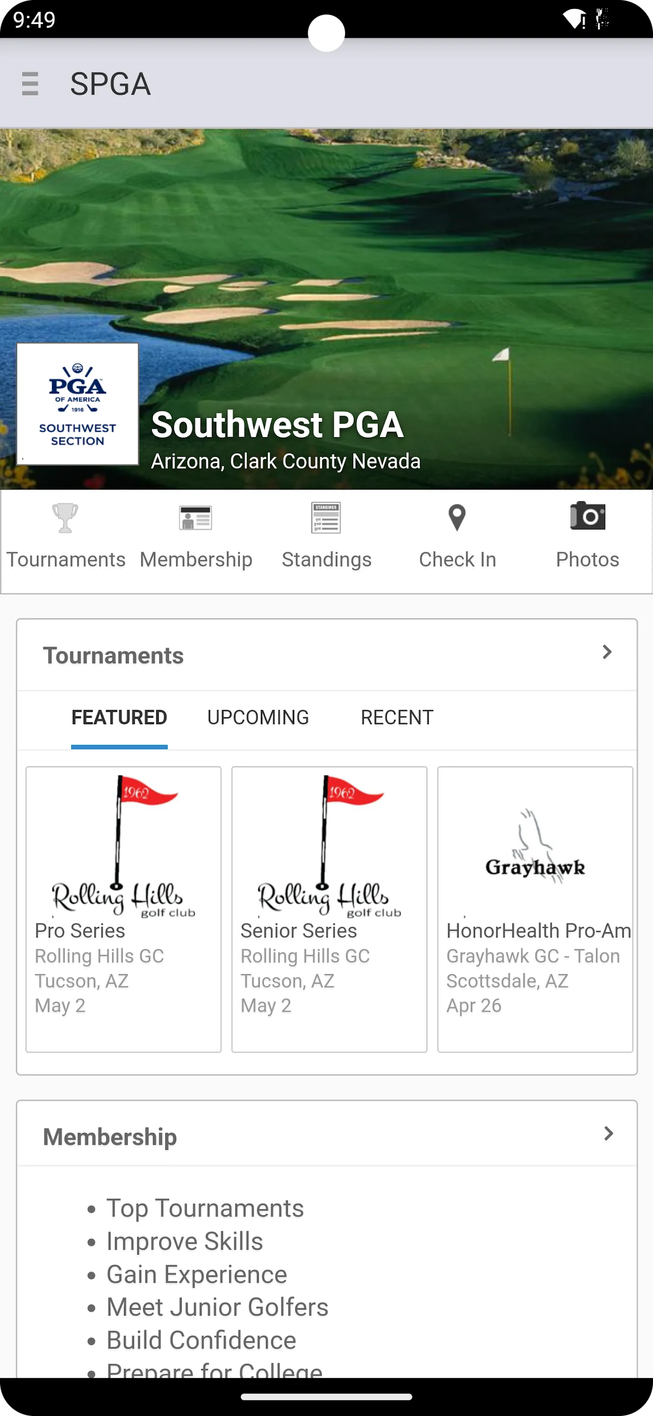 Southwest PGA | Indus Appstore | Screenshot