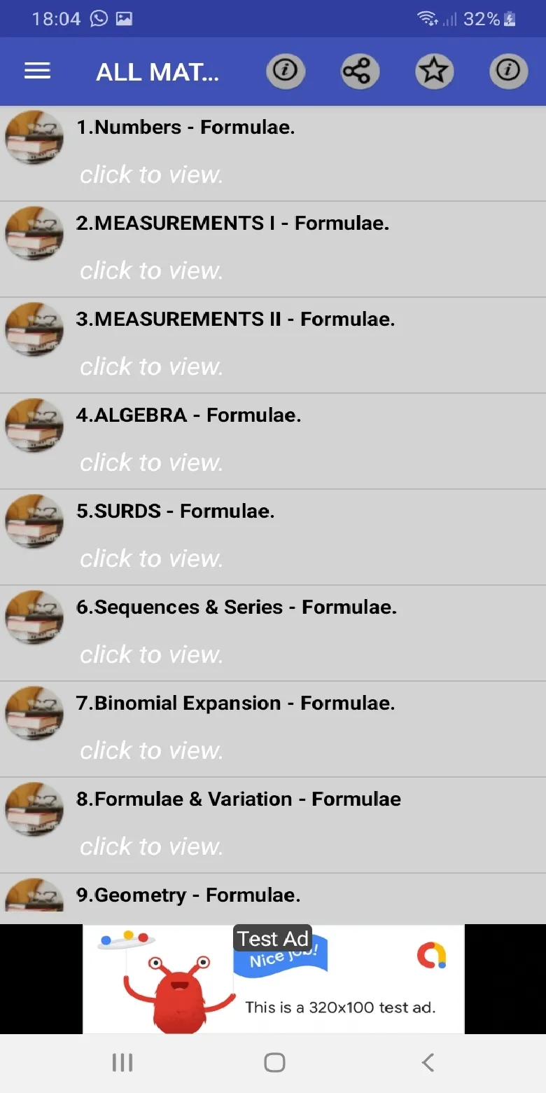 Mathematics formula: f1 - f4 | Indus Appstore | Screenshot