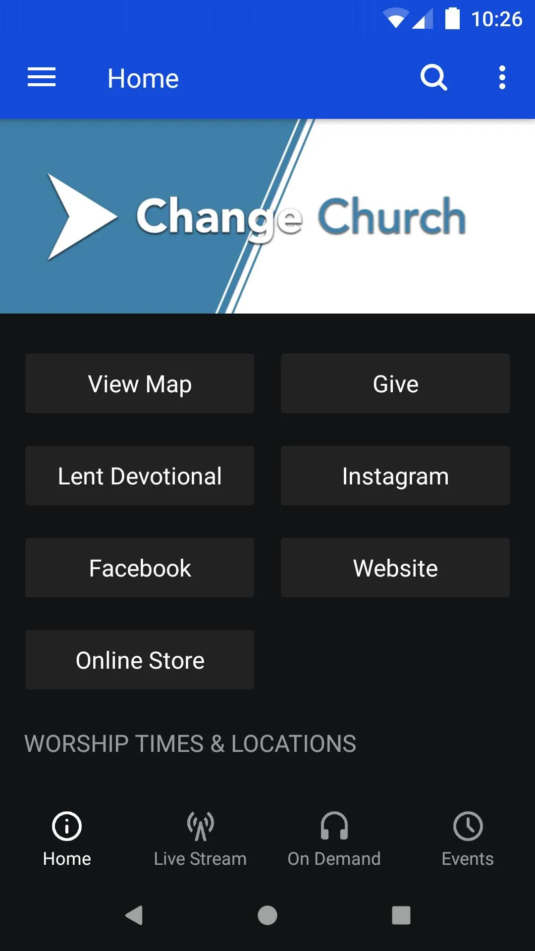 The Change Church | Indus Appstore | Screenshot