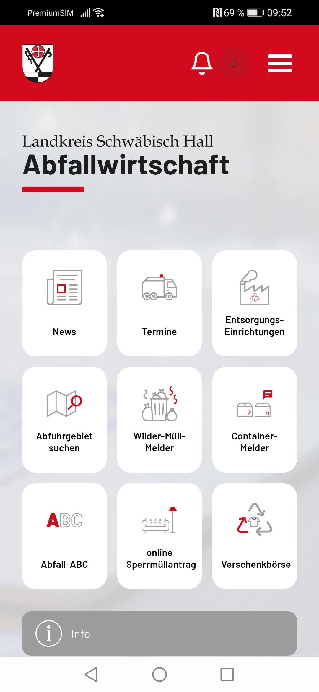 Abfallinfo SHA | Indus Appstore | Screenshot
