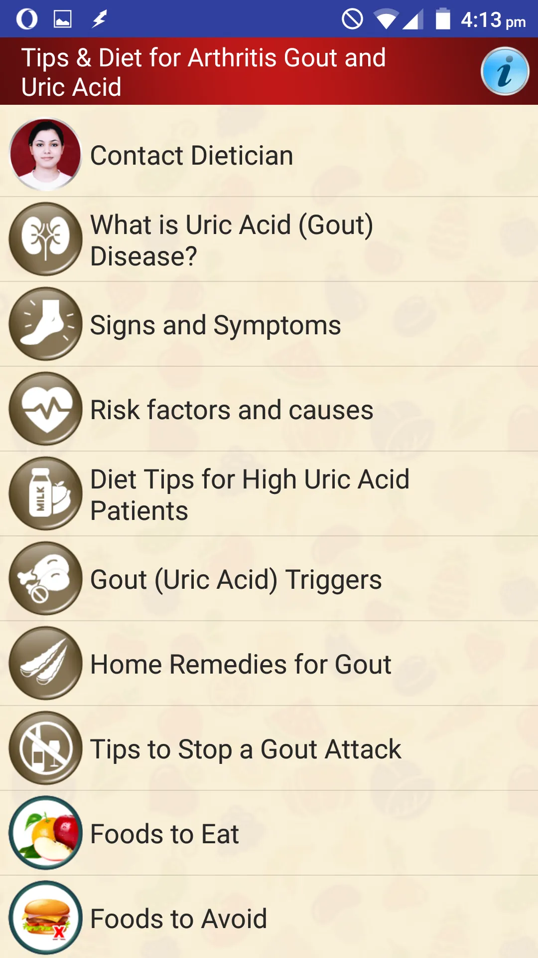 Arthritis Gout Uric Acid Diet | Indus Appstore | Screenshot