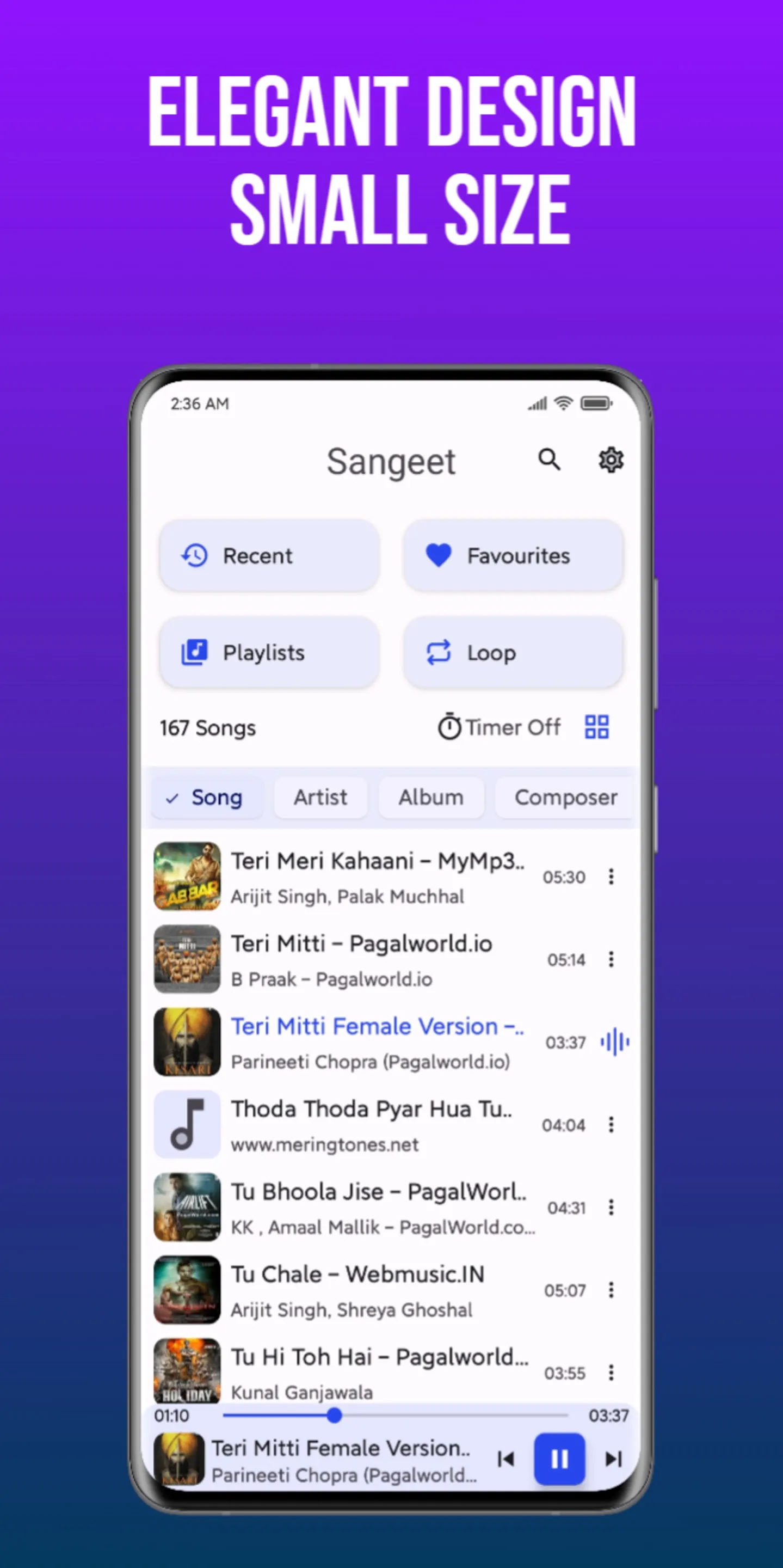 Sangeet: Music Player | Indus Appstore | Screenshot