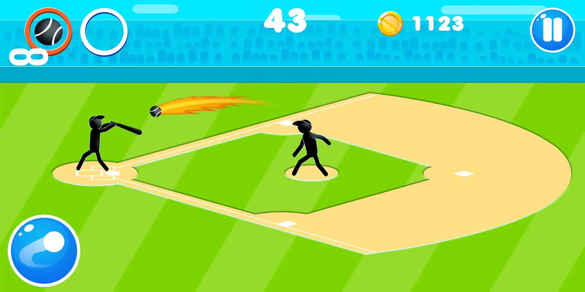 Stickman Baseball | Indus Appstore | Screenshot