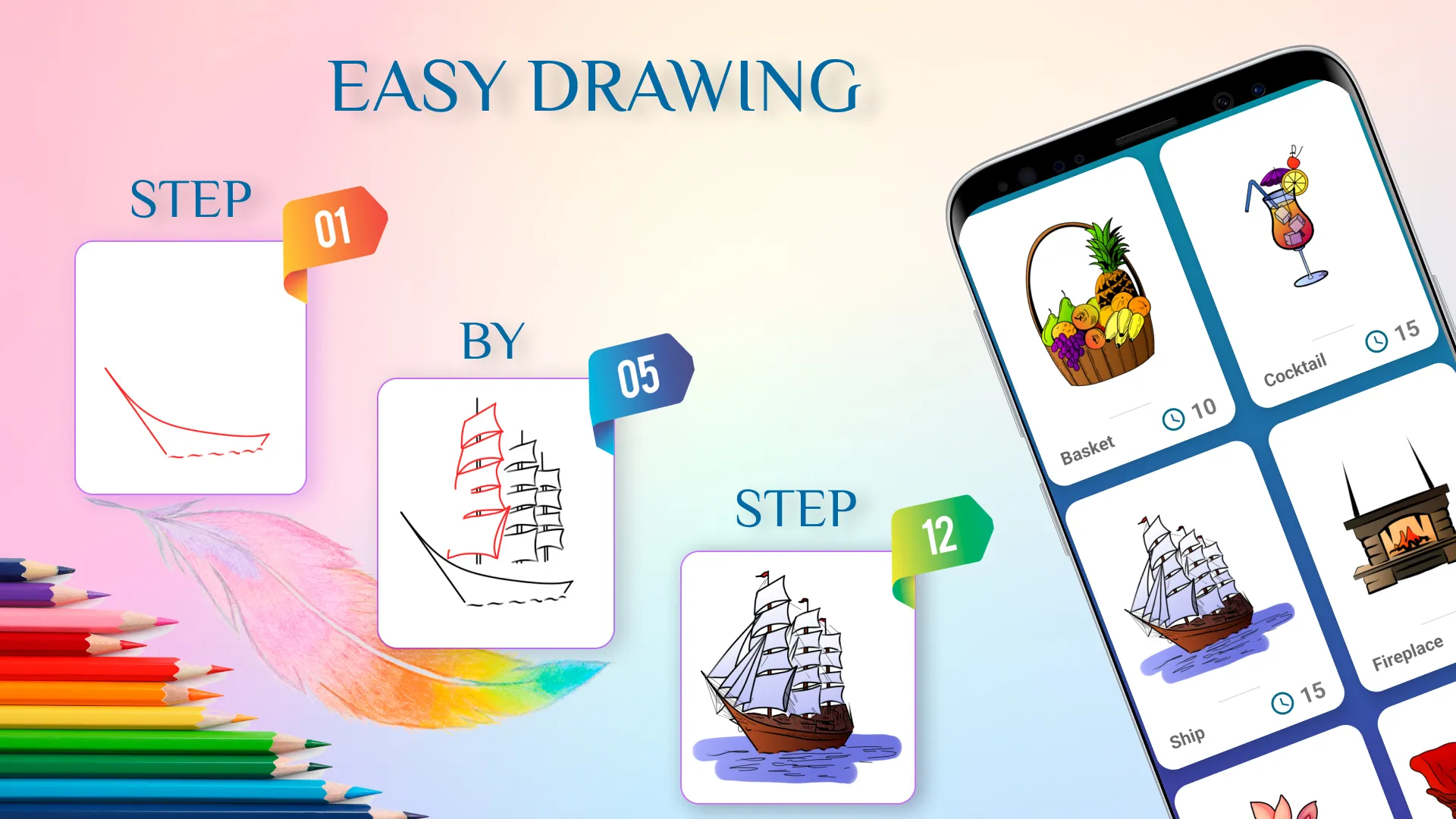 How to draw step by step | Indus Appstore | Screenshot