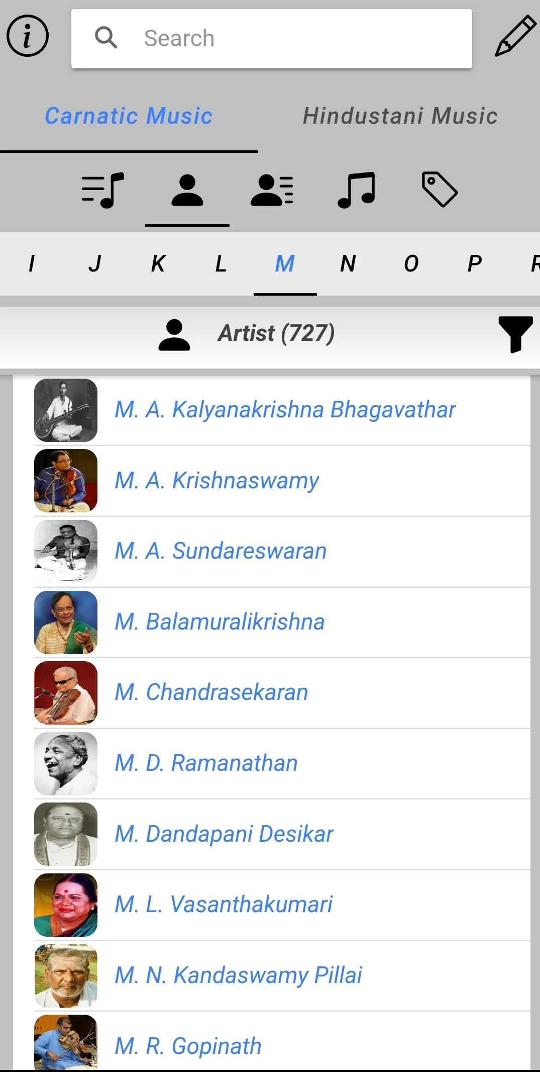 Carnatic Music Vault | Indus Appstore | Screenshot