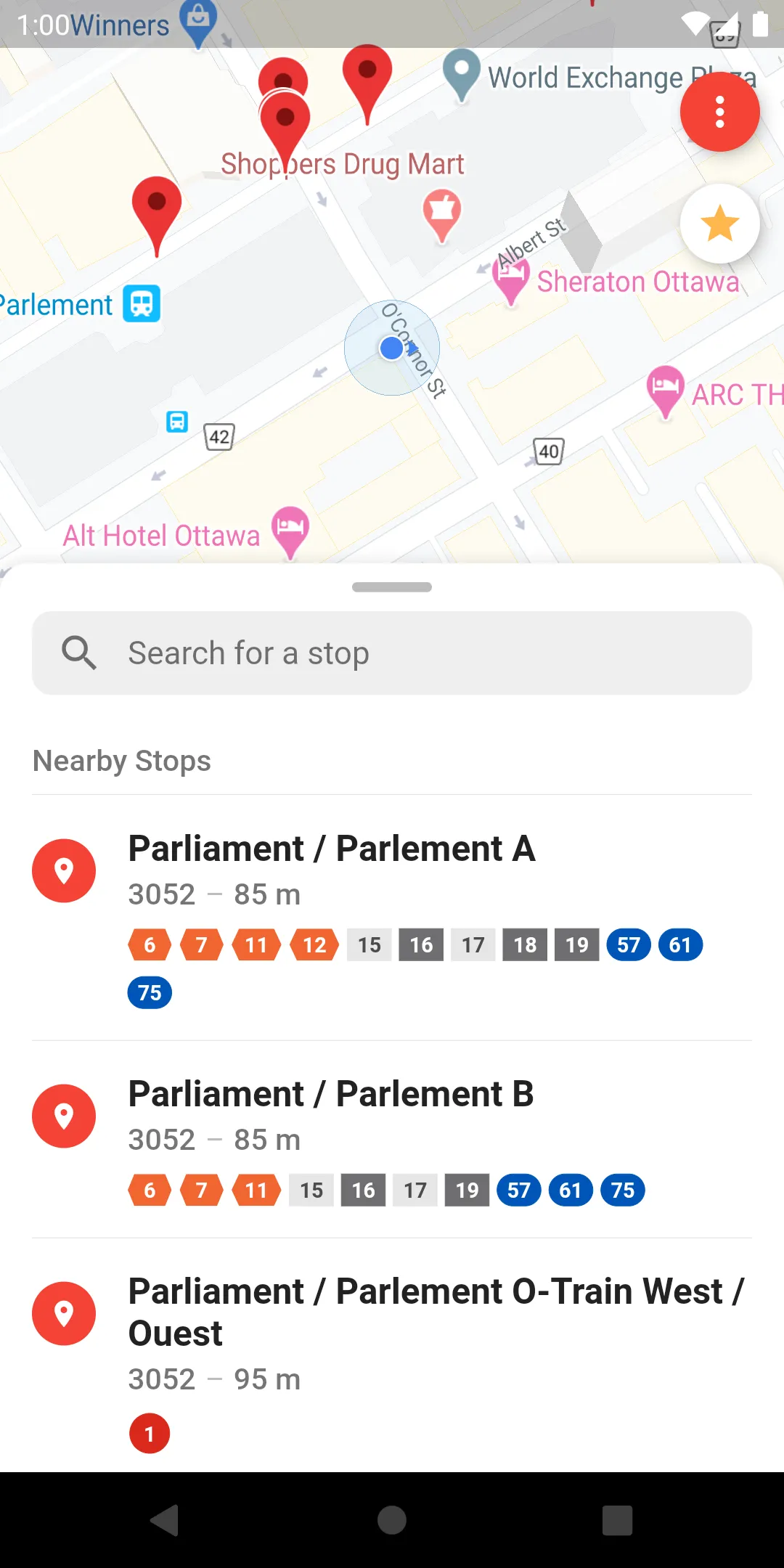 Ottawa Bus Live | Indus Appstore | Screenshot