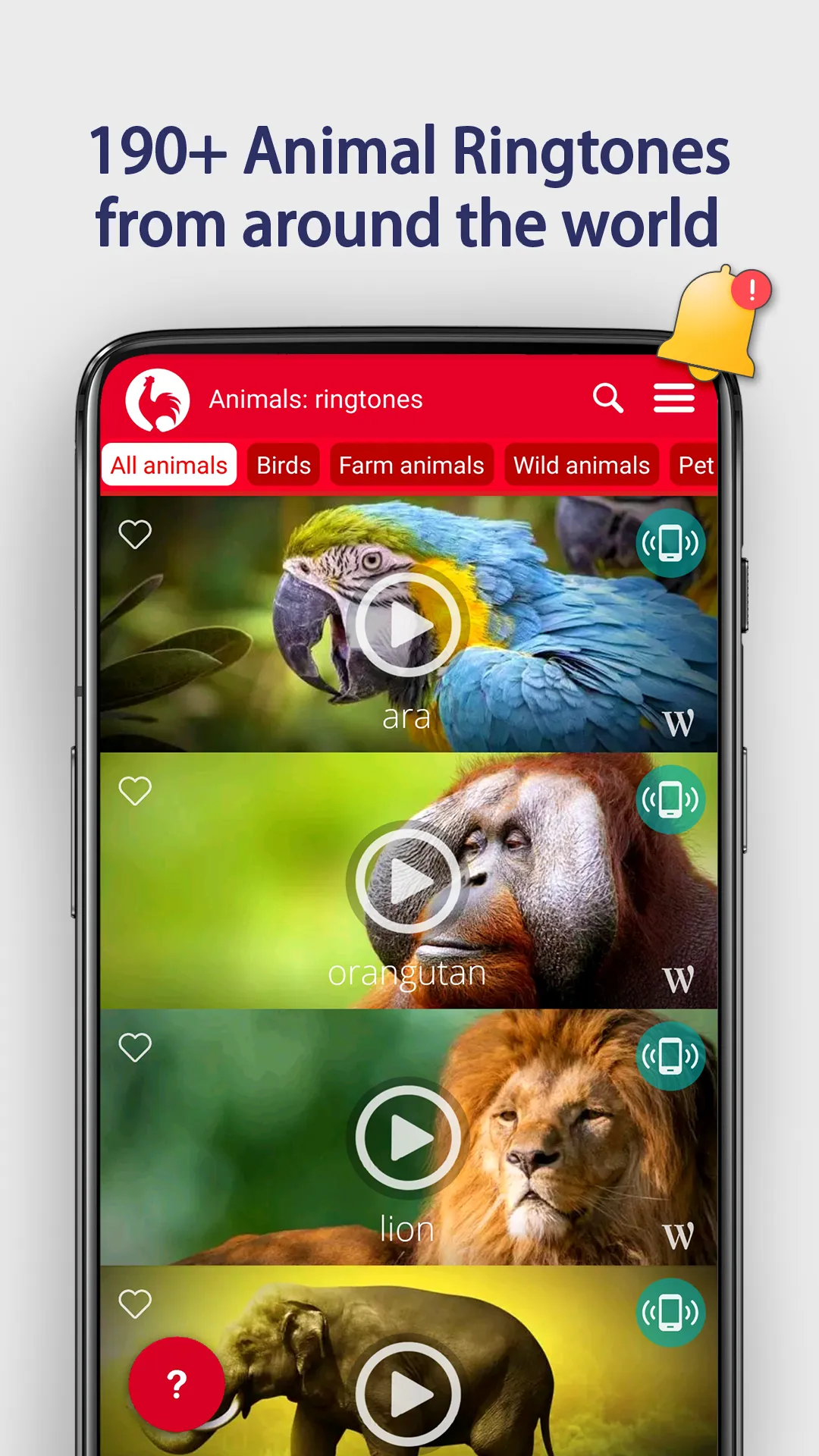 Animals Ringtones | Indus Appstore | Screenshot