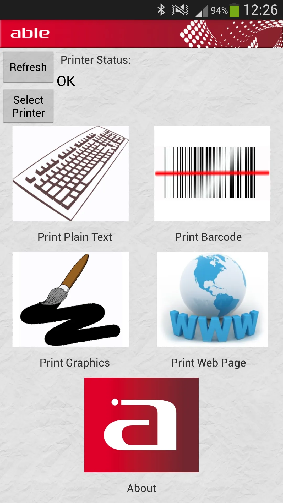 Able Bluetooth Print | Indus Appstore | Screenshot