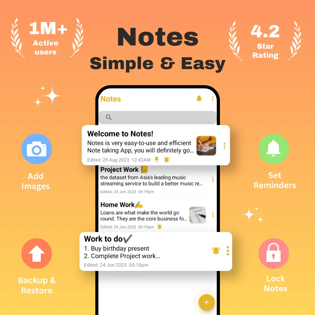Notes - Notepad and Reminders | Indus Appstore | Screenshot