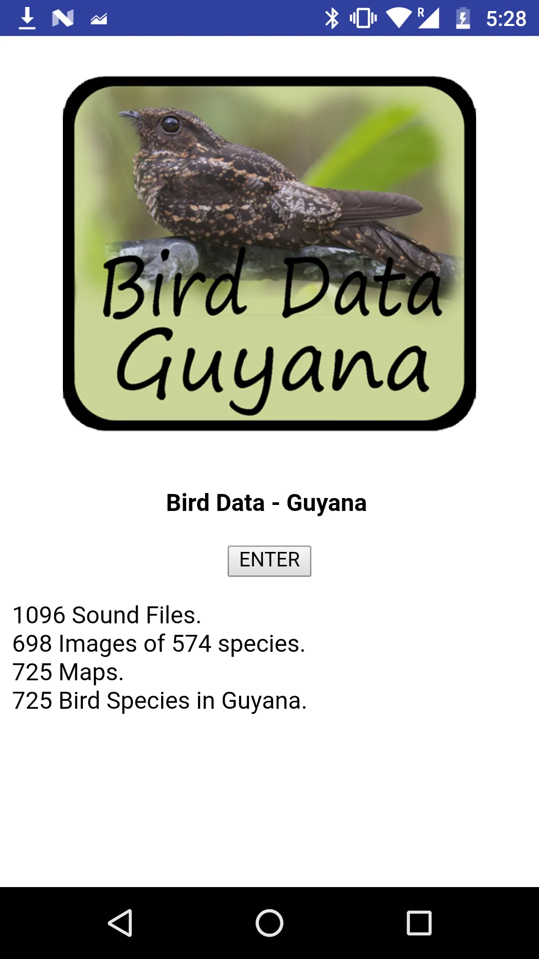 Bird Data - Guyana | Indus Appstore | Screenshot