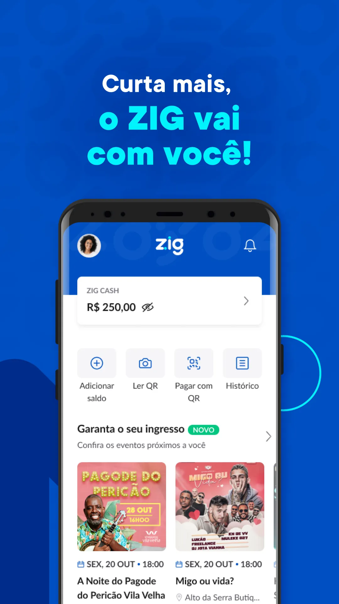 Zig: Ingressos e consumo fácil | Indus Appstore | Screenshot