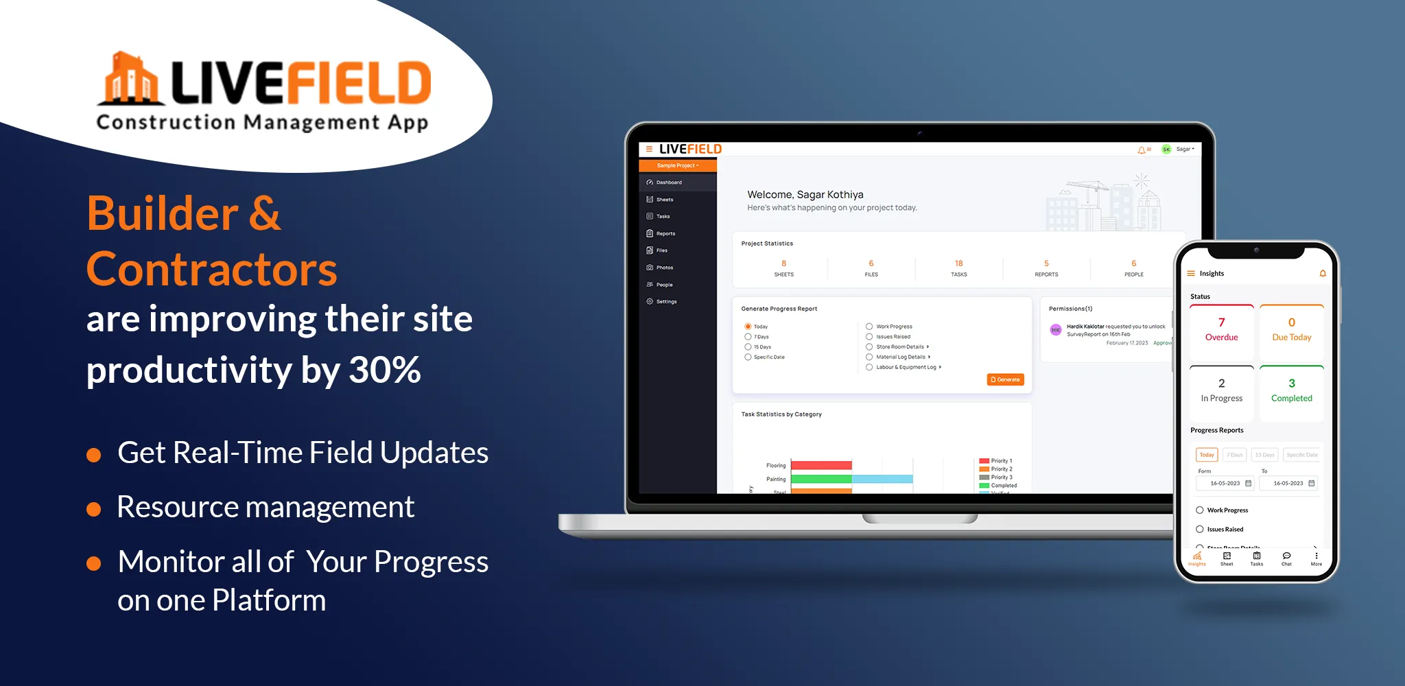 Livefield - Site Management | Indus Appstore | Screenshot