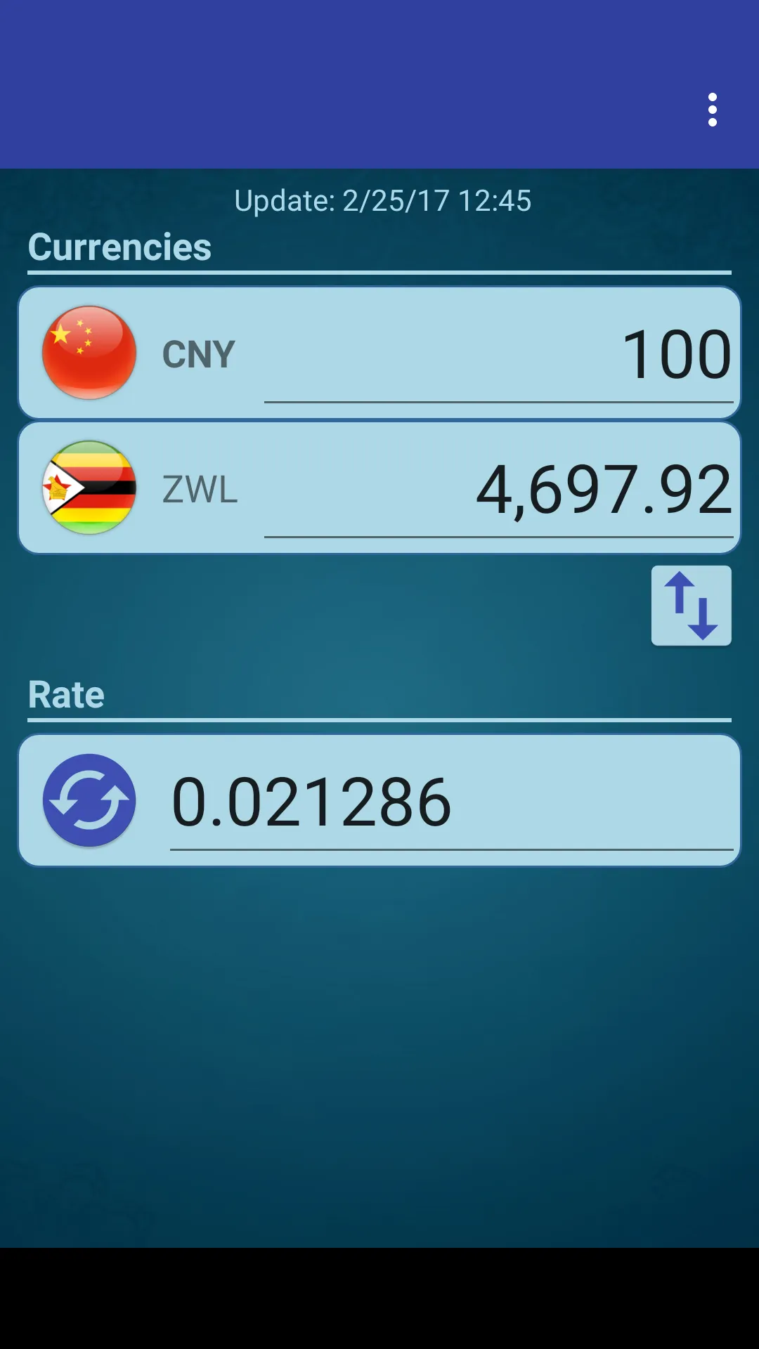 Chinese Yuan x Zimbabwe Dollar | Indus Appstore | Screenshot