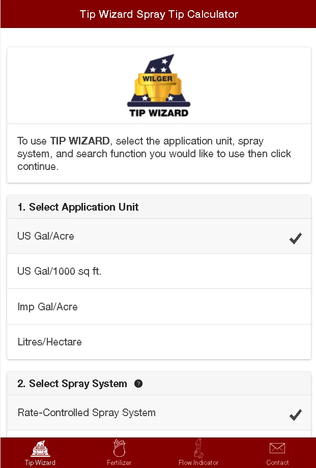 TIP WIZARD Spray Calculator | Indus Appstore | Screenshot