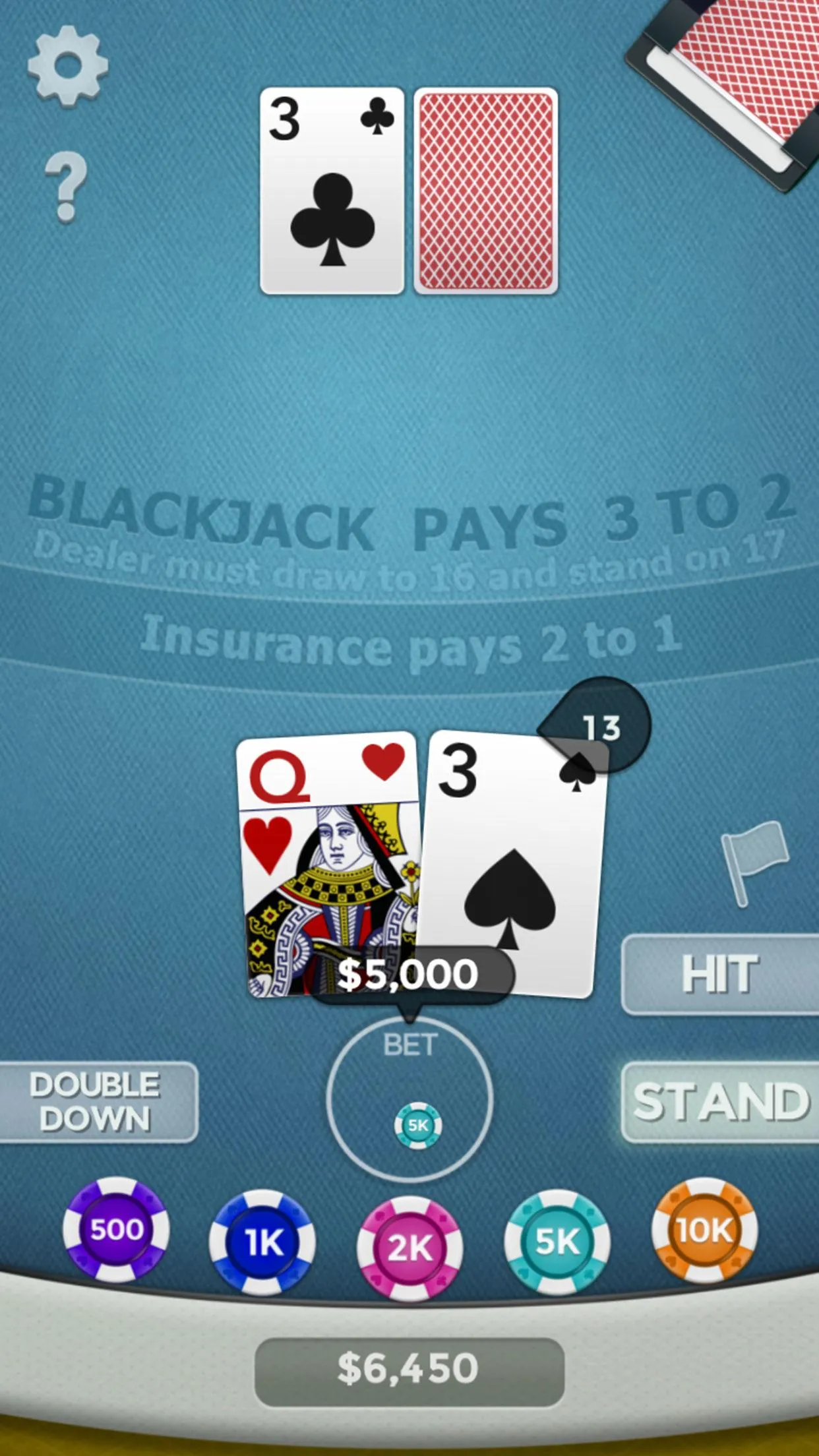 Blackjack 21 | Indus Appstore | Screenshot